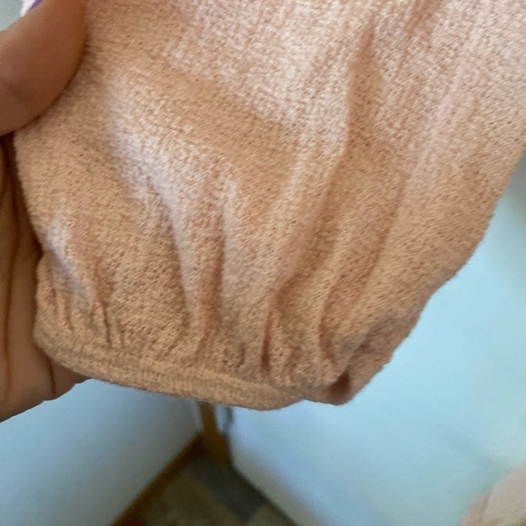 Fashion, nova extra, large, twisted and confused, blush, pink crop top Thai back - Picture 5 of 6